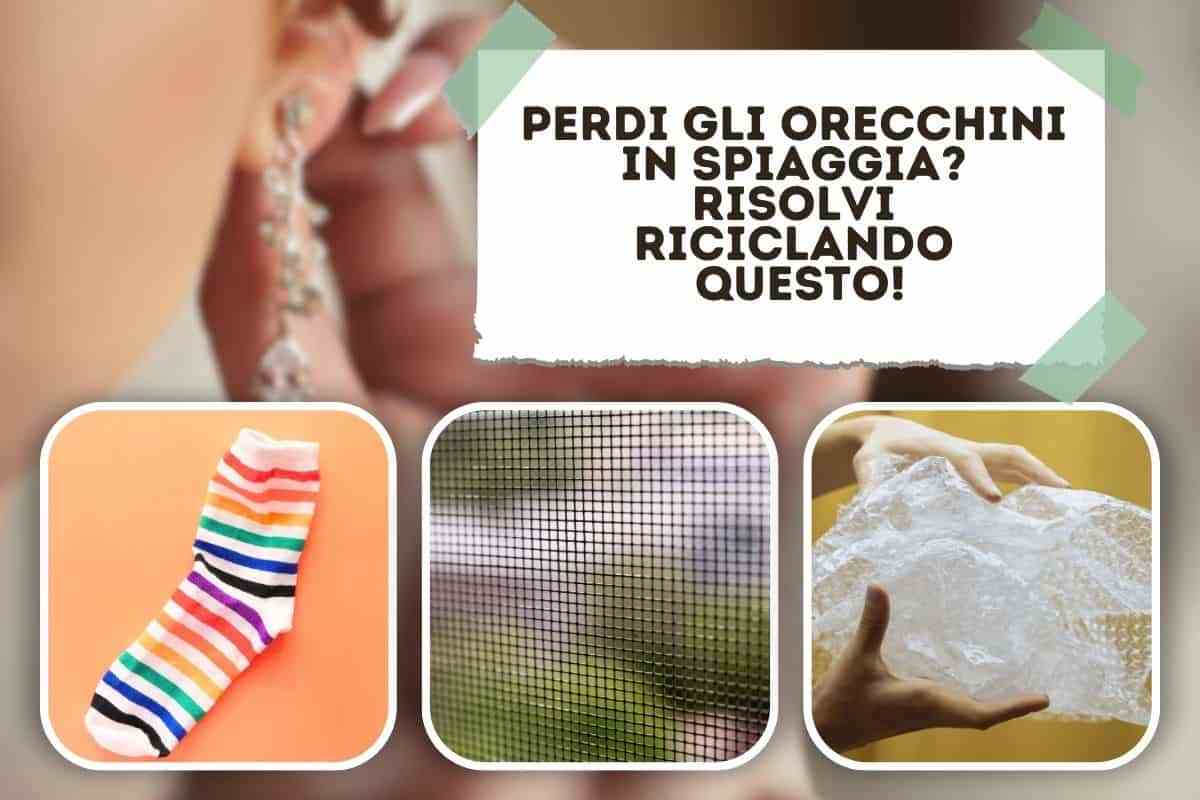 Orecchini in spiaggia: così non li perderai